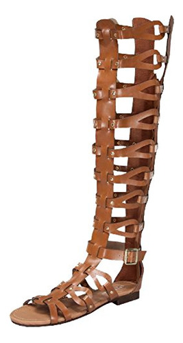 Forvever Atta 17 Womens Knee High Caged Gl B00iyw19hy_190324