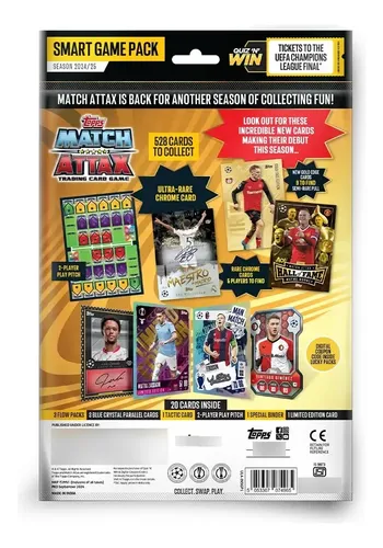 Juego De Cartas Coleccionables Y De Intercambio Topps Uefa C