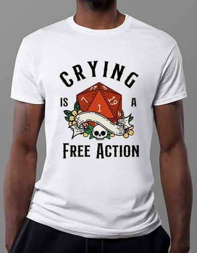 Camisa Rpg O Choro É Ação Livre (branca)
