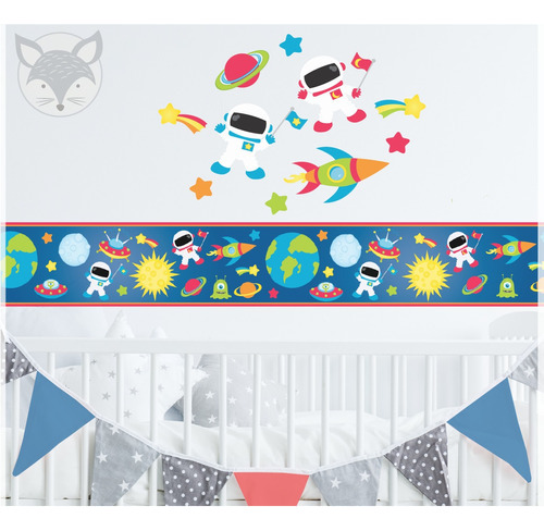 Guardas Decorativas Infantiles De Vinilo Gud 155x20 Cm