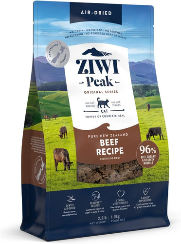 Alimento Para Gato Dry Ziwi Peack Carne De Res Premium 1 Kg