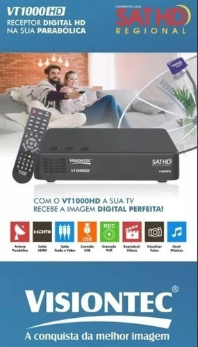 Receptor Vt-1000 Hd + Globo Hd Regional 