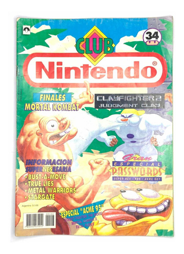 Revista Club Nintendo Número #34 1995