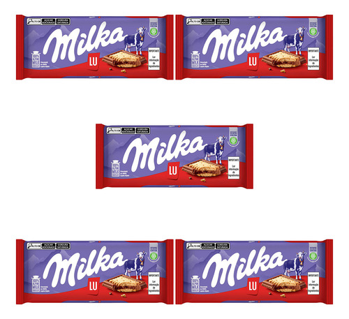 Milka LU Milka Lu Milka Mondelez International. sem informação com sem agregado caixa 87 g pacote x 5