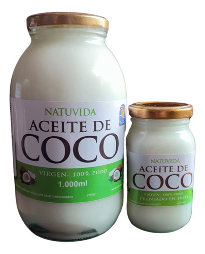 Aceite De Coco 1000 Ml Y 250 Ml