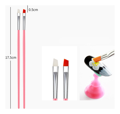 Juego De 15 Pinceles For Uñas, Consejos De Decoración De Uñ