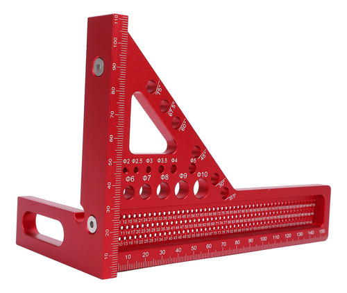 Woodworking Scriber Ruler Set Aluminum Alloy Multifunctional