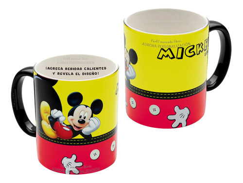 Mug Mágico Mickey Mouse Caricatura Taza Termica Pocillo 01