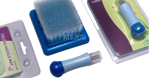 Imagen 4 de 10 de Kit Combo Aguja Punzón De 7 Agujas + Base Para Fieltro