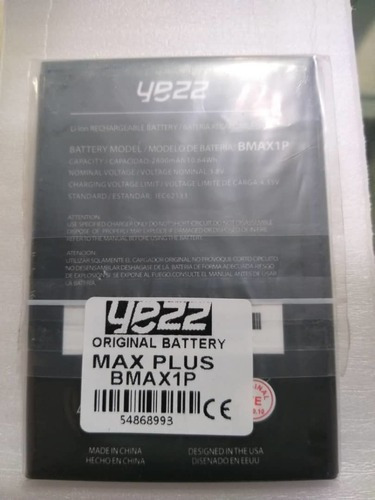 Batería Pila Yezz Max 1 Plus Bmax1p Original