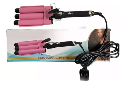 Plancha Rizadora Ondas Pelo Pinza Cabello Sirena 3 Barriles 