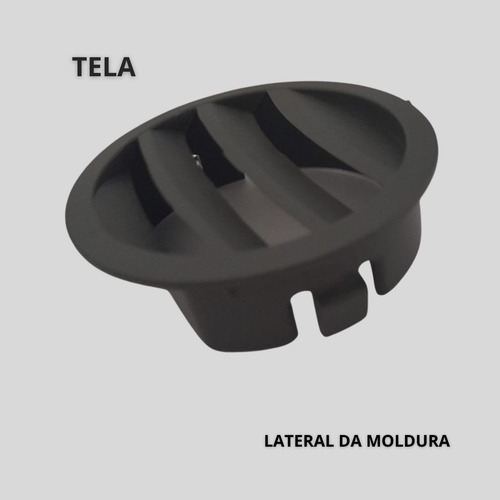 Difusor De Ar Painel Gol Saveiro Parati G3 Kit 6 Peças Cinza