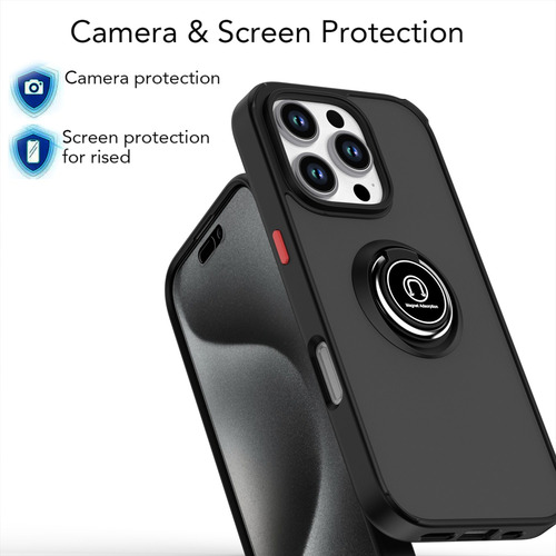 Funda Premium Para Oppo A16k/a16 4g Con Soporte De Anillo, Delgada, Función Atril, Anticaída
