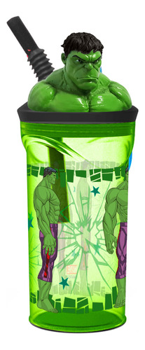 Vaso 360ml figura 3d avengers Hulk