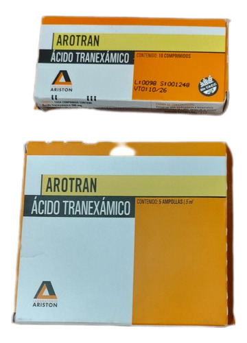 Caja Arotran Precio Por Las Dos! Ampollas Y Comprimidos Leer