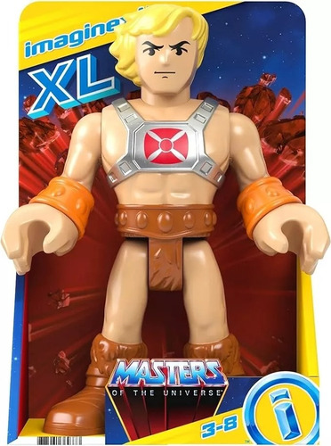 Figura He Man Xl Masters Of The Universe Fisher Price Mattel Imaginext +3