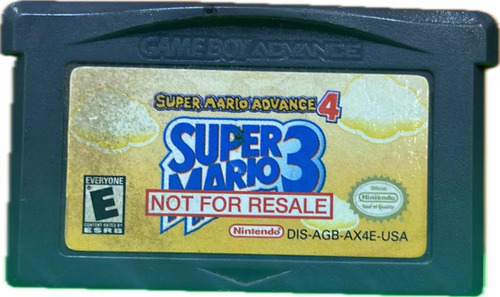 Mario Bros 3 Gba Original | Not For Resale | Original | (Reacondicionado)