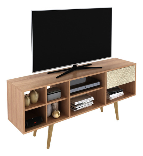 Mueble Para Tv 50 Acabado Rattan R1462.0012 Color Marrón claro