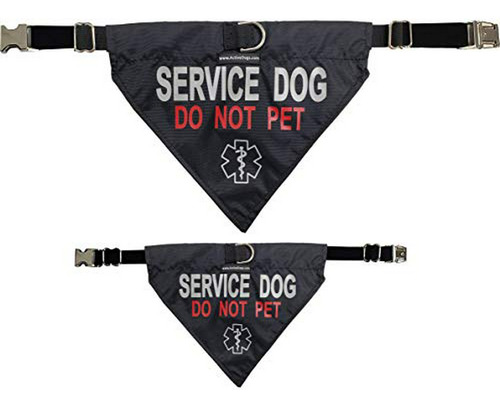 Activedogs Servicio Perro Reflectante Bandana