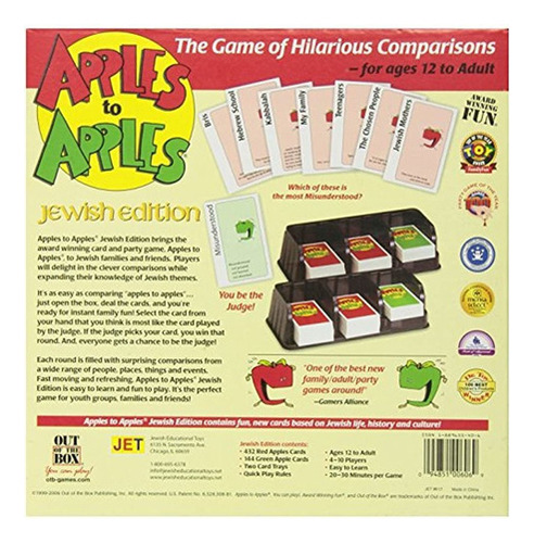 Juguetes Educativos Judios Apples To Apples Jewish Edition