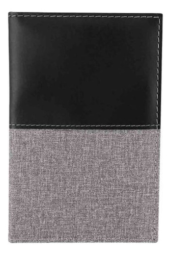 Porta Pasaporte Broome Promoopcion Unisex Gris Diseño De La Tela Liso
