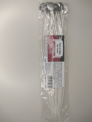 Pavio Parafina Gel Cristal - 24 Unds (esse Não Apaga Fácil)