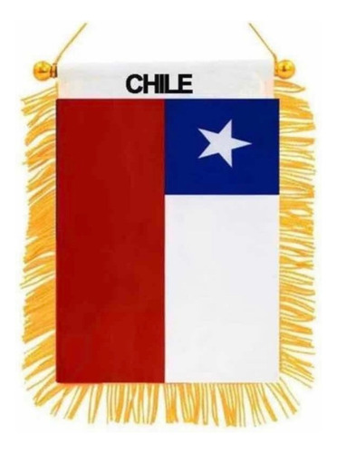 Bandera Mini Chile 8 X 12 Cm Pack 12 Fechas Patrias Chile