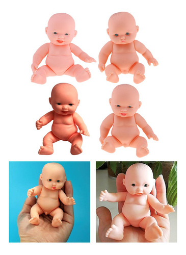 4 Uds Cuerpo Realista Reborns Bebé Muñeca Hecha A Mano Con
