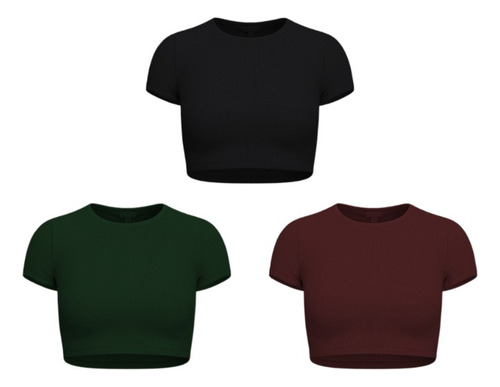 Top Básico 3 Pack Estilo Cómodo Frescura En Cada Color Suave