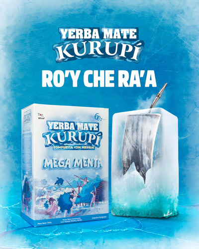 Erva-mate Kurupi Tereré Sabor Mega Menta Sem Glúten 500 g