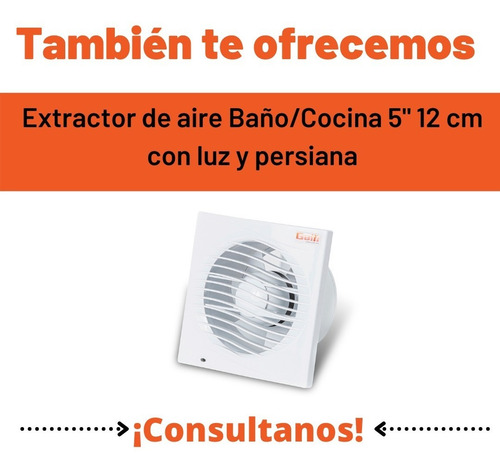Imagen 8 de 9 de Extractor De Aire Baño 5 Gatti Ventilación Motor Potenciado