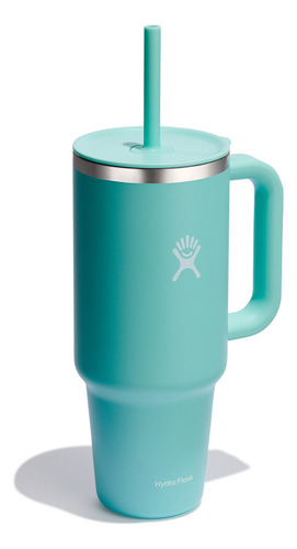 Vaso Térmico De Viaje Con Asa Y Popote Hydro Flask 40oz Frío Y Caliente Color Dew