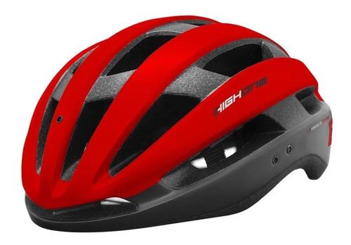 Capacete Ciclismo Mtb Speed High One Wind Aero Preto / Verm Cor Vermelho Tamanho M