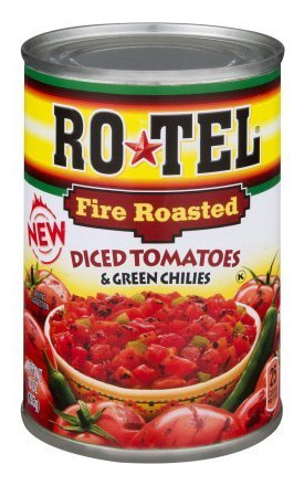 Rotel - Tomates Asados En Dados Y Chiles Verdes, 10 Oz (paqu