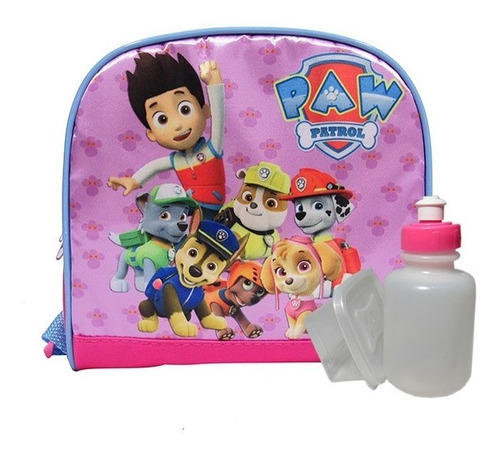 Kit Escolar Mochila Patrulha Canina De Rodinhas G Feminina