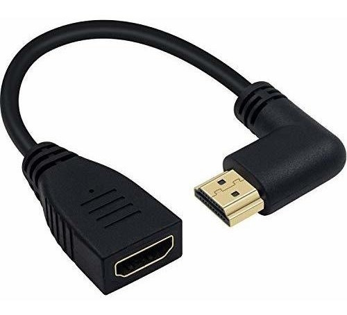 Cable Hdmi 2.1 8k Macho/hembra 15cm 90 Grados Poyiccot