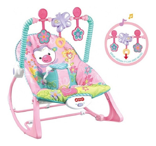 Silla Vibradora Mecedora Musical Niña-niños Baby Rocker Mono