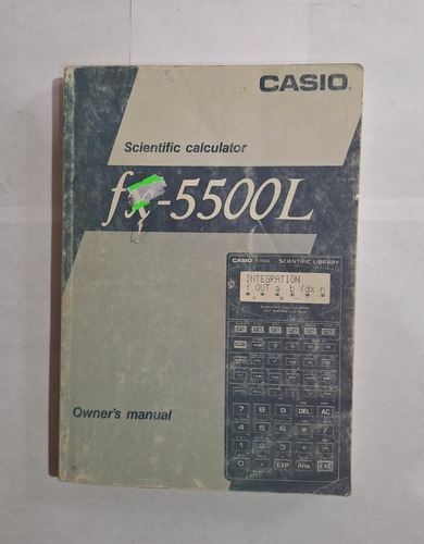 Manual De Usuario - Calculadora Científica Fx-5500l (Usado)