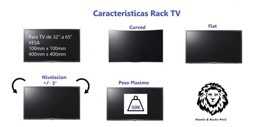 Rack Fijo Para Tv 65 PuLG / Envios / Instalación