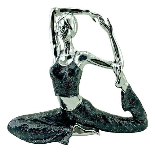Mujer Posición Yoga Figura Meditación Relax Negro Zen Zn