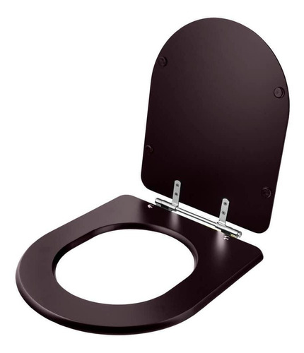 Assento Sanitário Link Marrom Fosco Para Vaso Deca