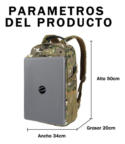 Mochila Táctica Militar Impermeable Multifunción Senderismo