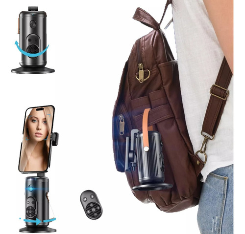 Tripode Estabilizador Bt Seguimiento Face 360° Smartphone Negro