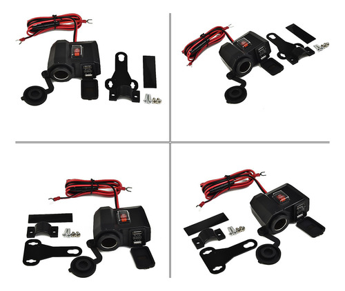 Cargador Usb Para Motocicleta Con Enchufe Dc 5 V 2.1 A
