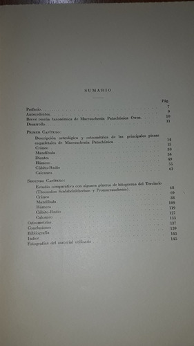 Descripcion De La Macrauchenia Patachonica Owen Y Comparacio (Usado)