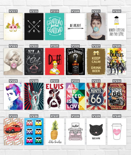 Imagem 6 de 10 de Kit 10 Placas Decorativas Mdf Frases Motivacionais 20x30