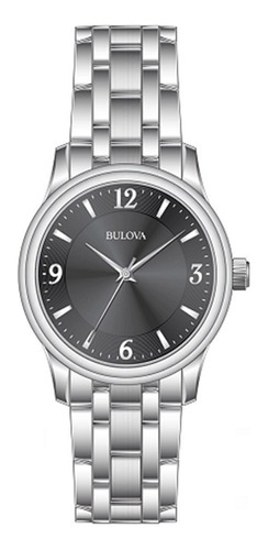 96a308 Reloj Bulova Classic Corp 37mm Plateado/negro