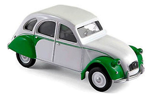 Miniatura Norev Citroen 2cv Dolly 1968 Escala 1/64 Verde Cor Branco/verde