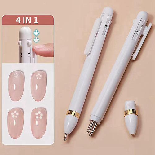 Rotulador De Uñas 4 En 1 Con Punta De Taladro Para Uñas, Her