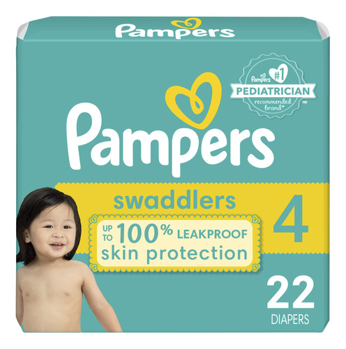 Pampers Swaddlers - Paales Desechables, Tamao 4, 22 Unidades